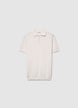 Kurzärmeliges Strick-Poloshirt - S