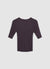 T-shirt maglia a costine