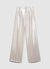 Pantaloni palazzo tessuto spalmato