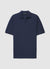 Open-collar polo shirt in jacquard