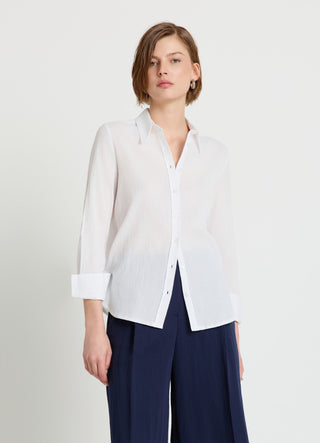 Camicia classica effetto stropicciato