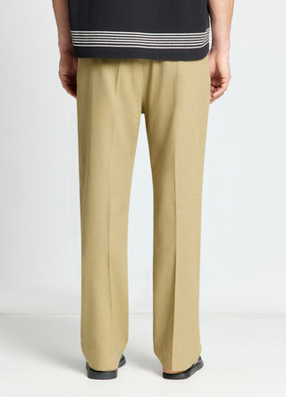 Pantaloni wide leg in misto lino