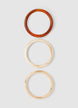 Pack 3 bracciali rigidi tondi - TU