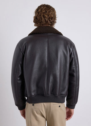 Blouson aviateur avec col effet mouton
