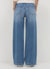 Jeans wide leg con fusciacca