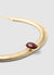 Collana girocollo con pietra ovale
