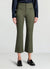 Solid colour cropped flare trousers