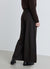 Cropped wide-leg culotte trousers with a herringbone pattern
