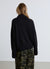 Boxy turtleneck sweater with English ribbing