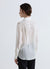 Striped shirt with classic collar and decorative buttons