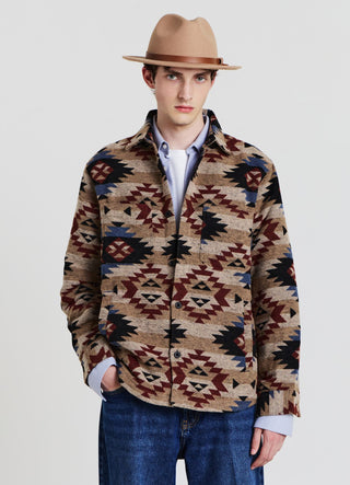 Shacket mit Navajo-Muster