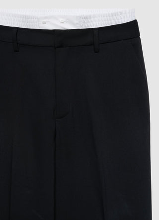 Pantalon palazzo avec taille élastiquée