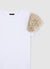 T-shirt maniche tulle