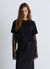 T-shirt a tinta unita con girocollo