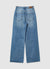 High-waisted baggy jeans