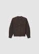 Solid-colour knitted cardigan with buttons - XS/S