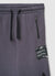 Jogger trousers with drawstring and mesh inserts