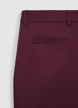 Plain satin trousers