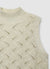 Gilet in maglia traforata effetto luccicante