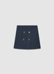 Gonna mini con bottoni decorativi - XS