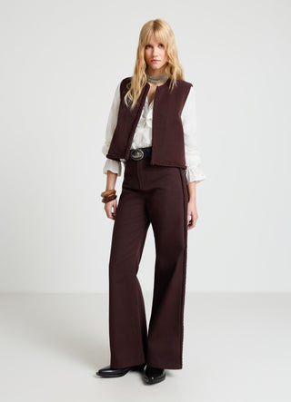 Gilet con passamaneria