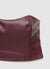 Strapless bustier top with zip closure
