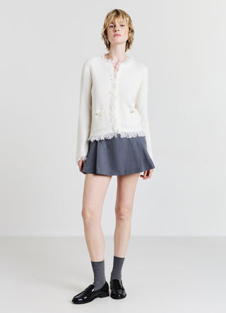 Cardigan mit Fransen