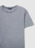 Faded effect T-shirt with rhinestones