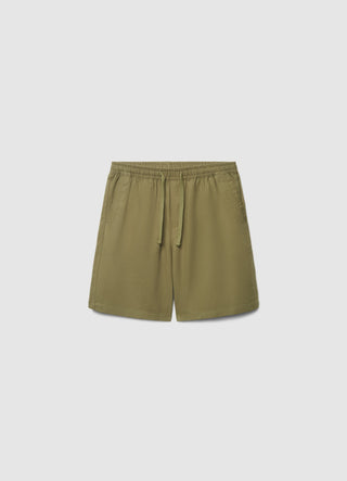 Leinenmisch-Joggingshorts