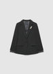 Single-breasted jacket with jewel brooch and lace cuffs - XS