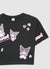 T-shirt con stampa Kuromi