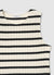 Top corto a righe in maglia
