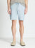 Linen blend bermuda shorts