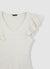 T-shirt volant tessuto bubble