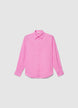 Basic solid colour shirt in linen blend - XL