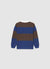 Maglia polo a righe con scritta