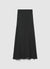 Gonna flare lunga in georgette tinta unita