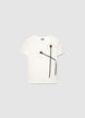 T-Shirt mit aufgesetzten Blumenapplikationen - XS