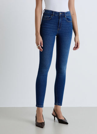 Jeans skinny a tinta unita