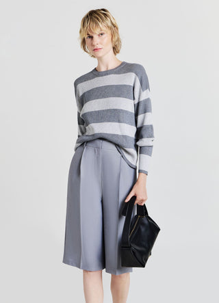 Ribbed striped jumper