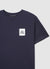 T-shirt con patch e scritta