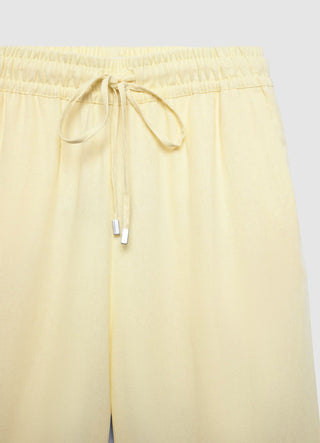 Linen blend jogger trousers