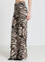 Palazzo trousers with zebra print