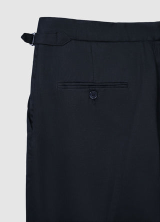 Tailored trousers with martingale