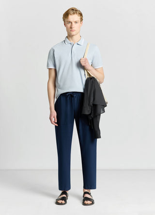 Linen blend jogger trousers