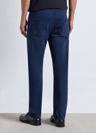 5-pocket trousers in plain drill fabric