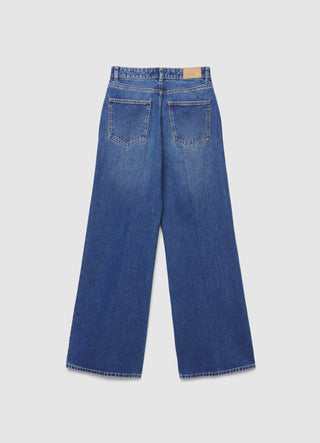Palazzo-Jeans mit hoher Taille