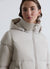 3/4 Steppjacke mit Kapuze