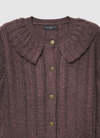 Pullover mit Peter-Pan-Kragen und Knöpfen
