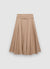 Cotton flared midi skirt